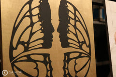 Cykochik Cutout Butterfly Wings Silhouette Faces 