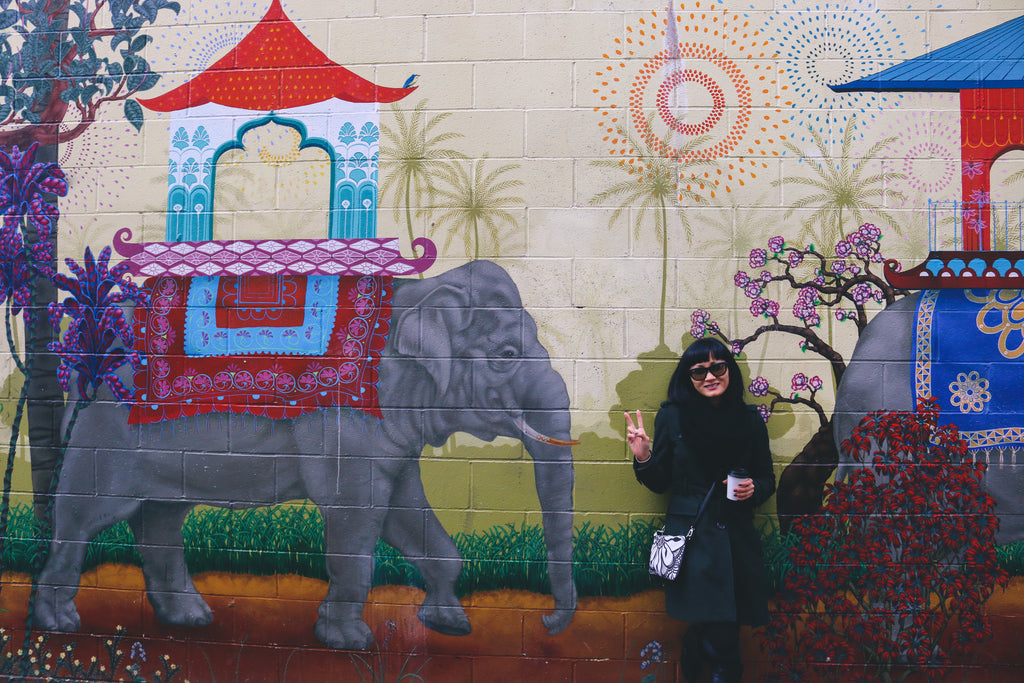 Cykochik Balmy Alley Mural elephant