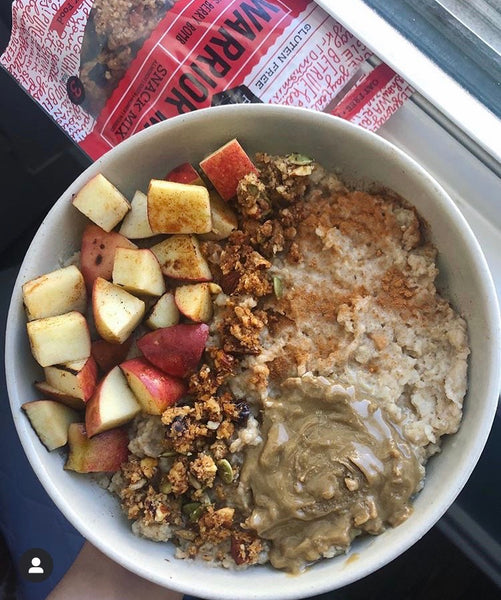 Apple Pie Oatmeal Bowl with BeeFree