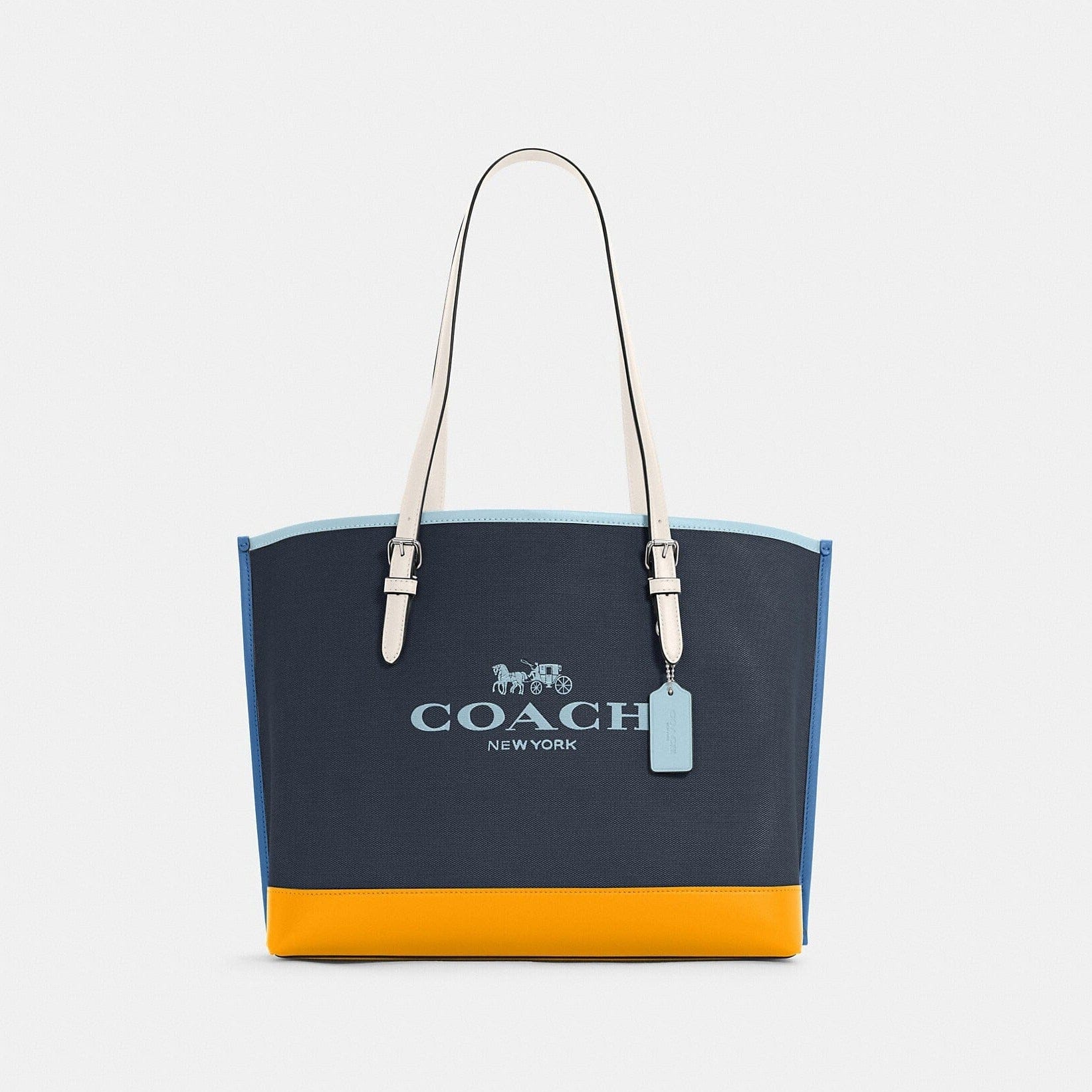 coach mollie tote colorblock