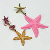 Earrings Big Pink Starfish | Gold - muze-earrings.com