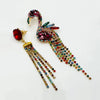 Earrings Colorful Flamingo | Gold - muze-earrings.com