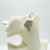 Earrings White Strass Lobster | Silver - muze-earrings.com