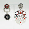 Kingsday 👑 Orange Lion | Silver - muze-earrings.com