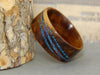 Wooden ring scroll engraving inlay