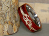 Wood ring tribe symbol engraving