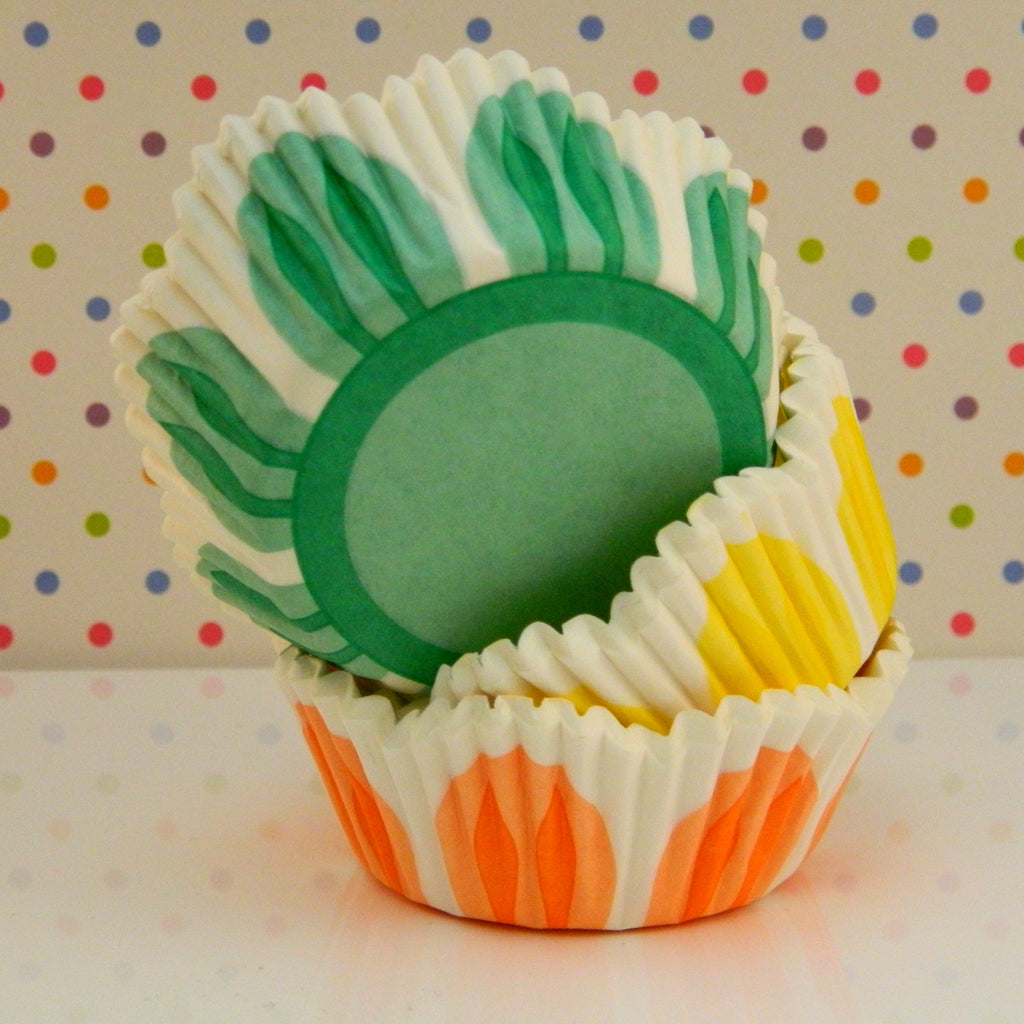 mini  Cupcake Mini cupcake vintage Tulip liners Liners