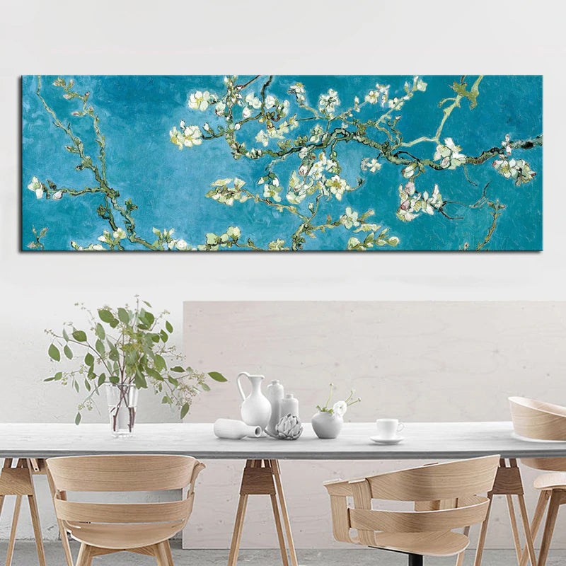 Vincent Van Gogh, Almond Blossom Poster Fine Art Canvas Print Wall Art Poster Famous Dutch Post-Impressionist Paintings For Modern Home Decor