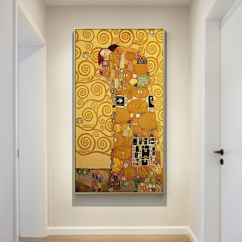 Famous Artists Wall Art Gustav Klimt Trees Paintings Fine Art Canvas Prints Classic Pictures For Modern Living Room Home Intetrior Decoration
