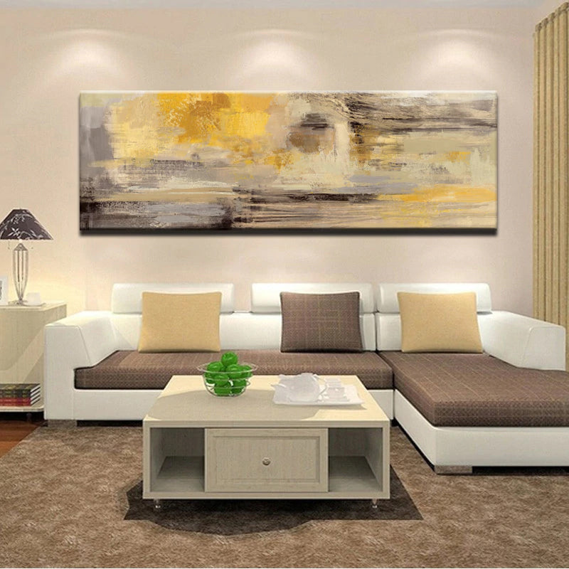 Modern Abstract Paintings Wide Landscape Format Canvas Fine Art Prints Wall Art For Bedroom Living Room Dining Room Art For Modern Home Decor