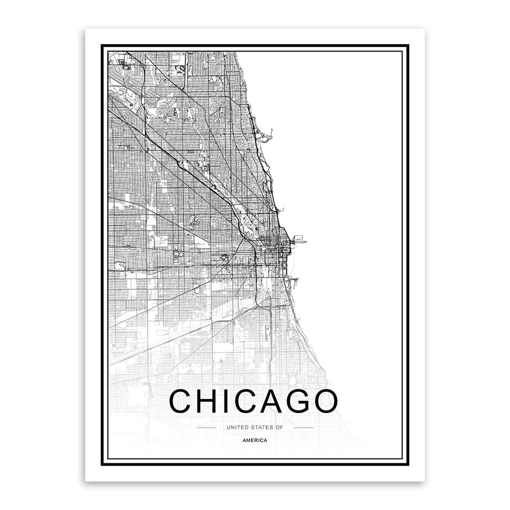 Personalized Wall Map For Your City - This High Resolution Highly Detailed Printed City Map Wall Decor Can Be Customized For Any City Or Town