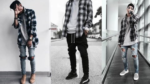 flannel shirt streetwear