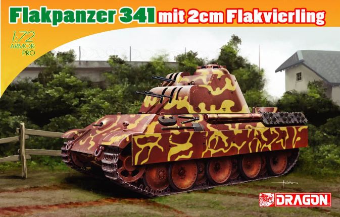 Dragon Armor 60644 Flakpanzer 341 Mit 2cm Flak vierling Nuevo 1:72 Scale 