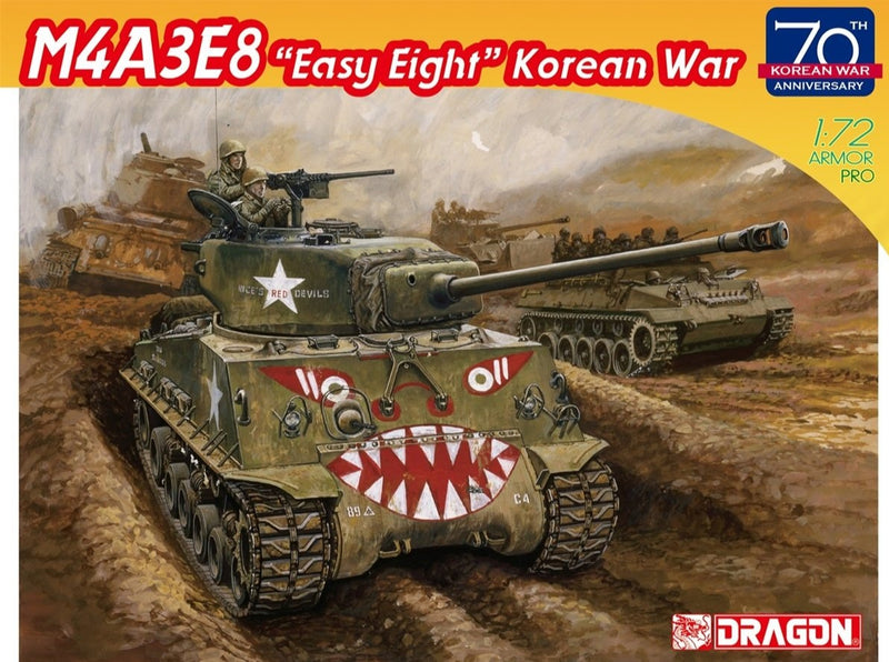 Easy Model 1/72 U.S Army M4A3 E8 Sherman Middle Tank Model #36257 