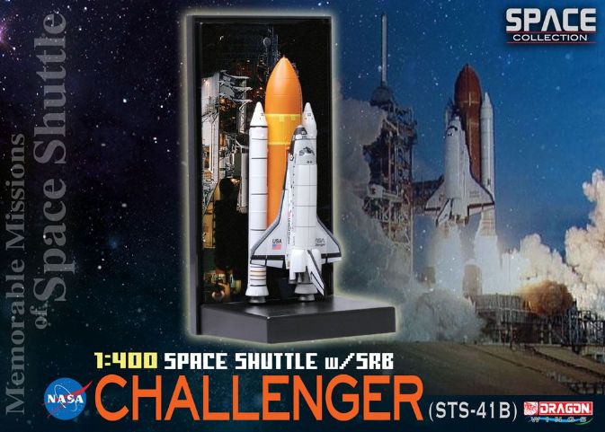1/400 Space Shuttle "Challenger" w/SRB (STS-41B) – Cyber Hobby