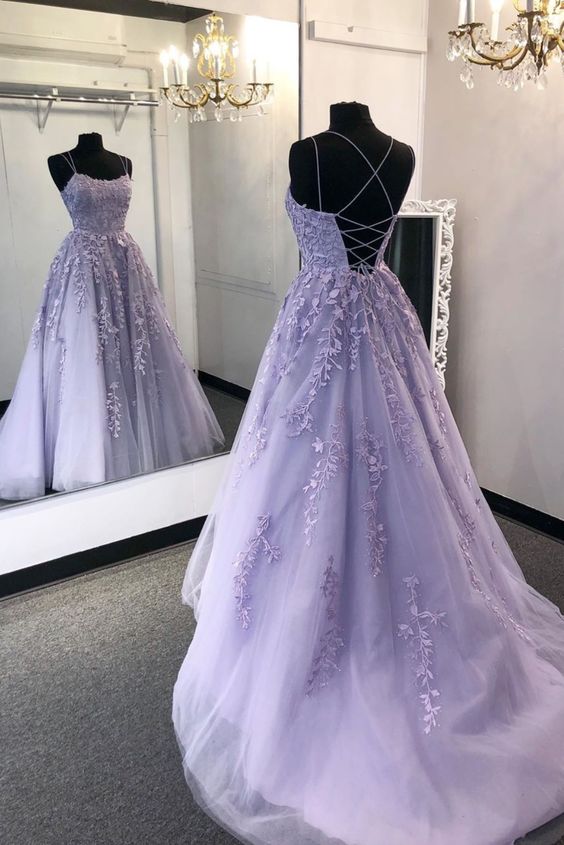 purple grad dresses
