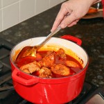 Paprikash is ready when meat is tender.