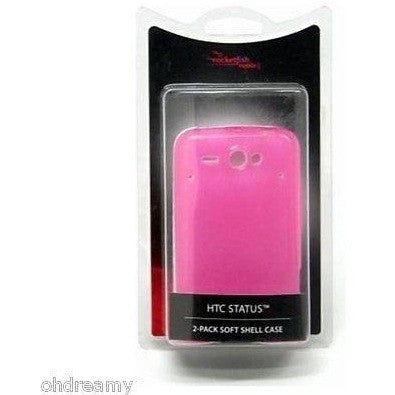 Rocketfish 2-Pack Soft Shell Case For Htc 1 Pink &Amp;Amp; 1 Natural