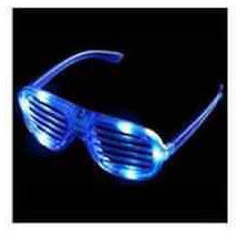 Coolglow Led Shutter Slotted Shades - Blue