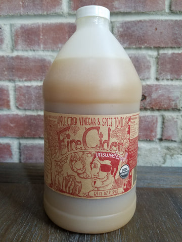 Fire Cider - Apple Cider Vinegar Tonic - 1/2 Gallon UNSWEETENED