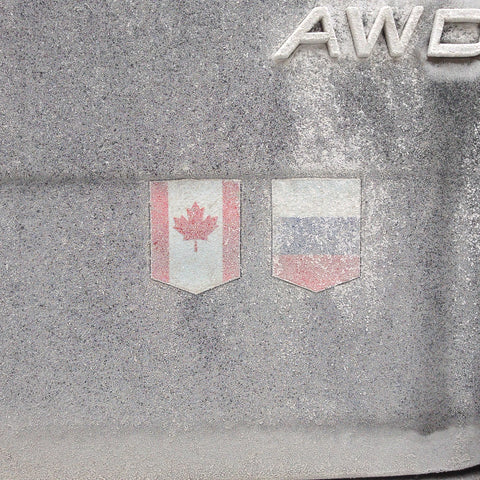 canada russia flag sticker winter