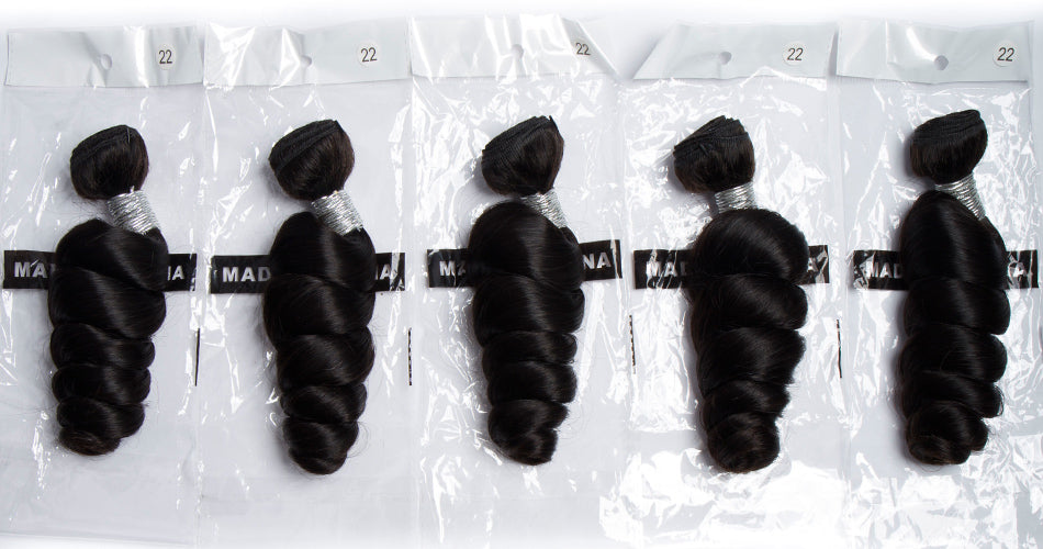 virgin remy loose wave hair 4 bundles in description