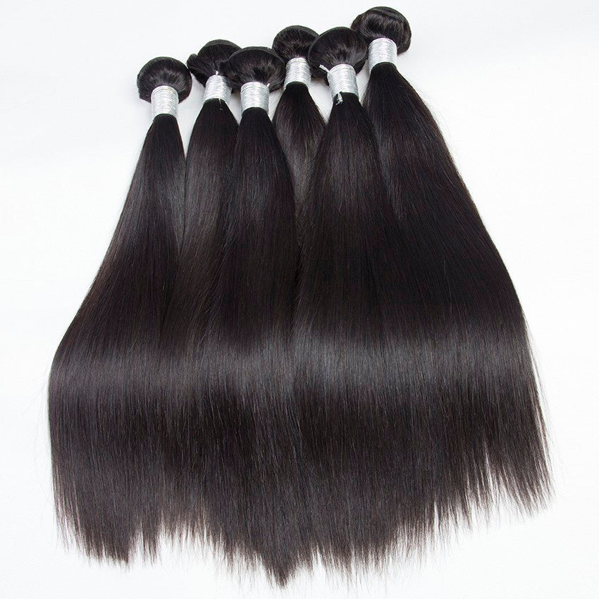 virgin remy straight hair bundles in description