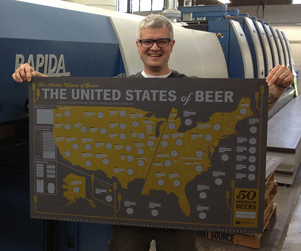 Dave Holding Beer Map