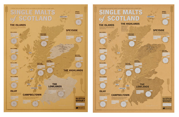 Scotch Whisky Map Ed. 1 and 2