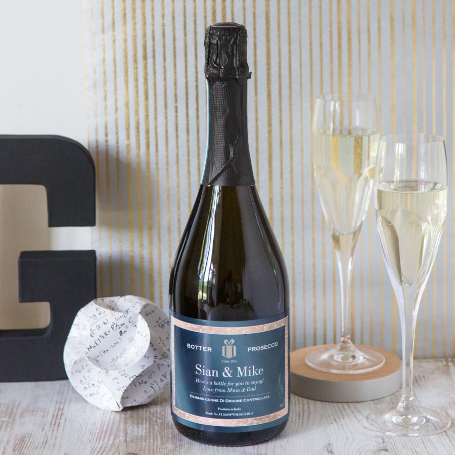 Personalised prosecco by Dust and Things 