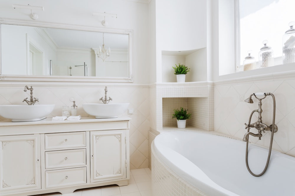 Create a beautifully bespoke bathroom, whatever your budget: vintage sink unit