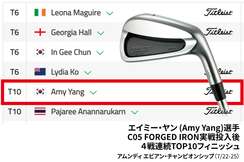 エイミー・ヤン (Amy Yang)選手 4戦連続TOP10フィニッシュ