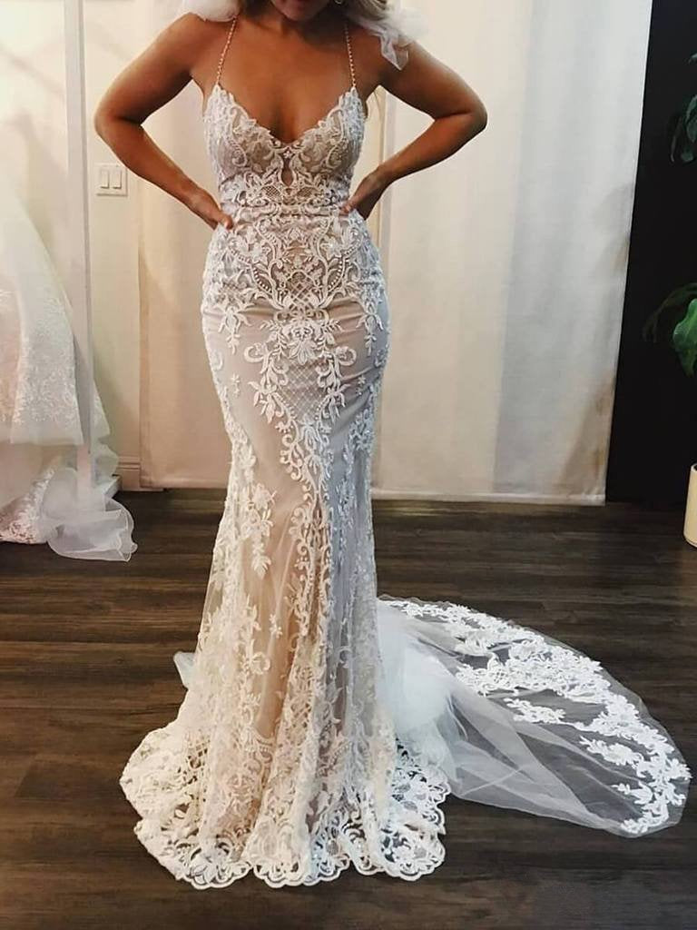 mermaid lace bridal gowns