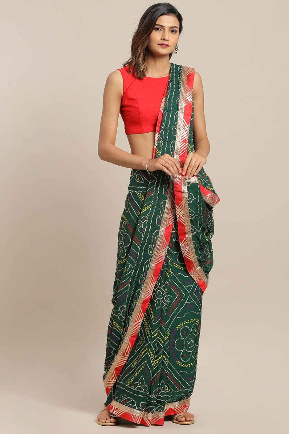 Indian Bandhani Sarees in USA | Ready to Wear Bandhani Sarees ...