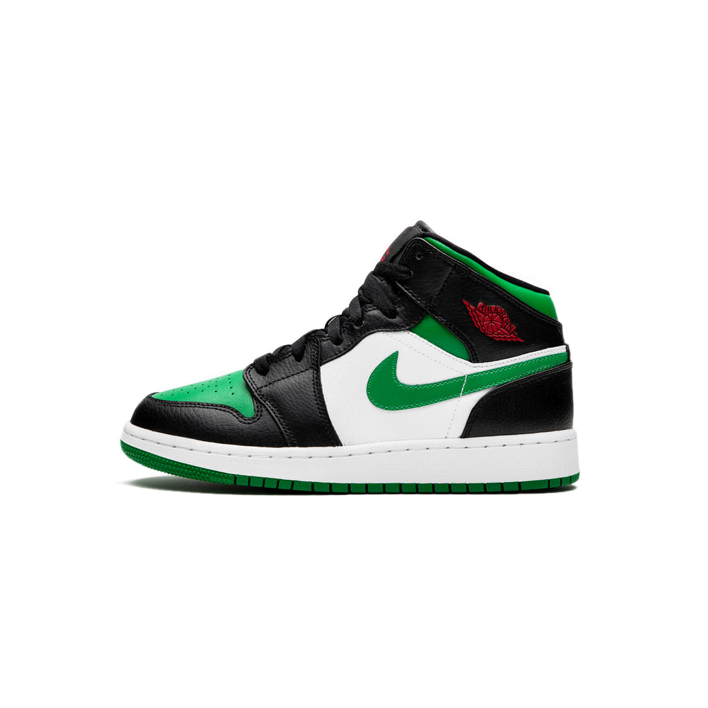 air jordan 1 mid gs black pine green