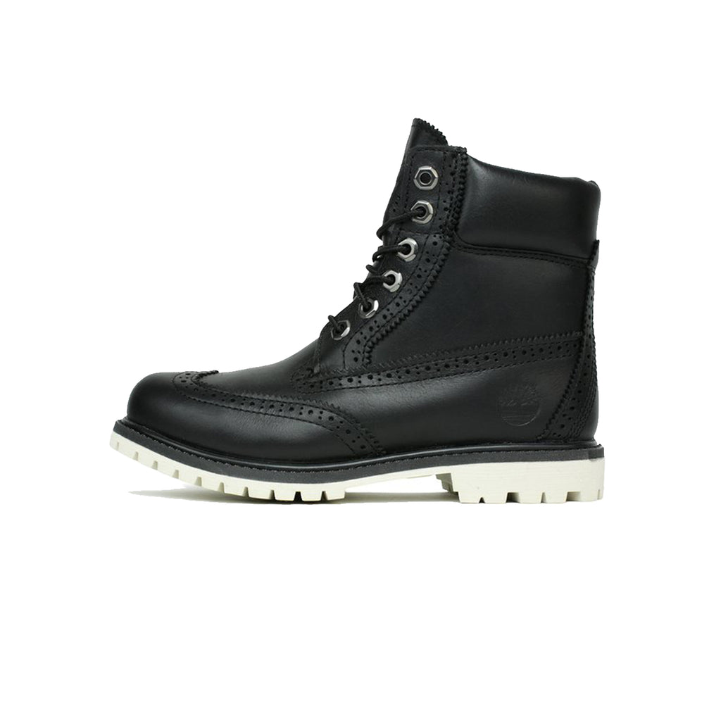Timberland Womens 6" Premium Brogue Black Boots Renarts