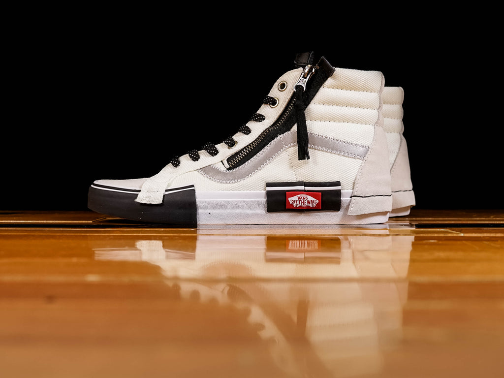 vans sk8 hi reissue cap white