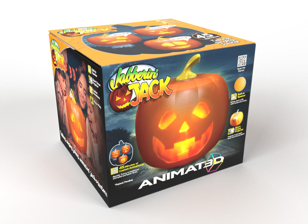 Animat3d Jabberin Jack The Talking Animated Pumpkin With Built In Pro Mindscope Products