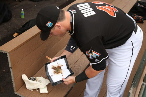 Justin Bour Miami Marlins Grip Dip Pine Tar