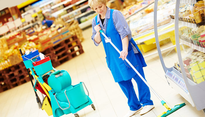 Cleaning shop floor