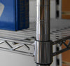 4 Shelf Chrome Shelving Unit - 61 x 61cm (24 x 24in) - Choice of heights..