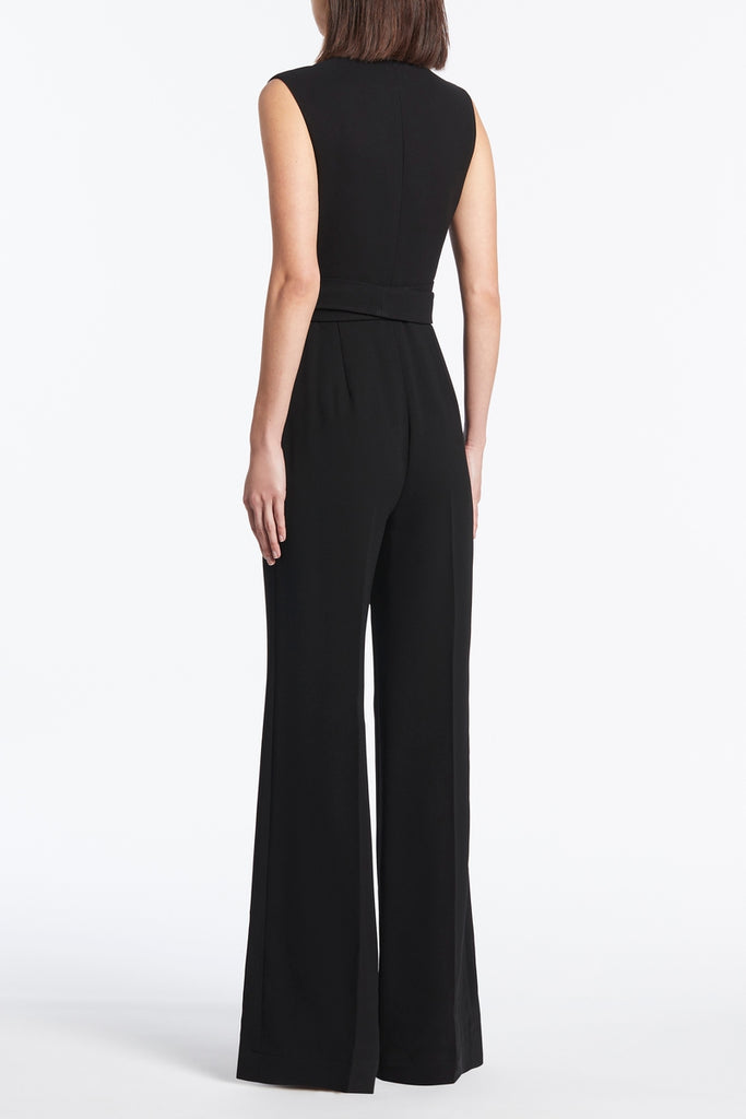 sleeveless wrap jumpsuit