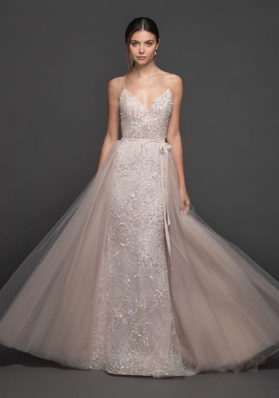 lazaro blush wedding dresses