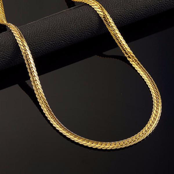 7-9mm 18K Gold Herringbone Chain – Too 