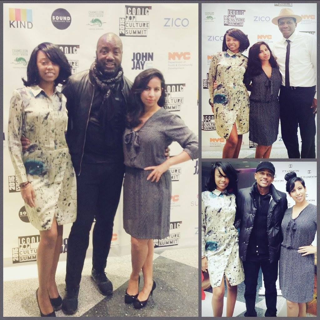 Designer Tina Tandon with actor Malik Yoba (Empire), NBA star Felipe Lopez, actor Hill Harper (Limitless)