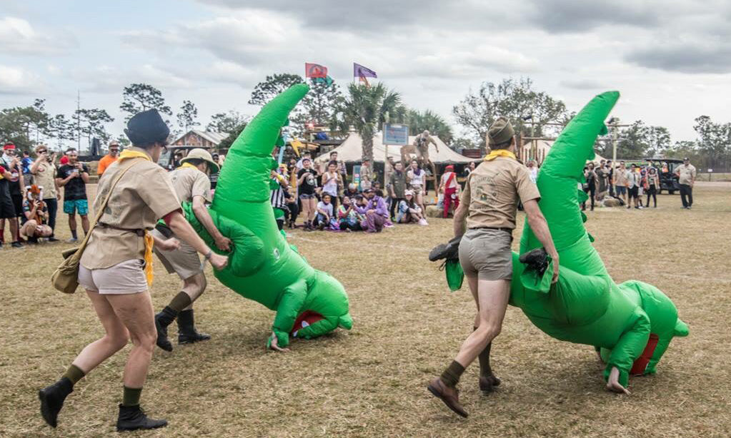 Alligator races at Dirthybird Campout East Coast