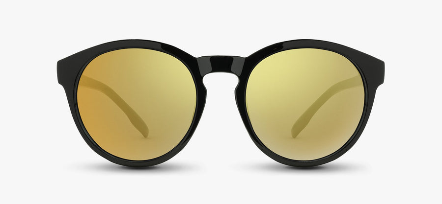 Black Frame - Gold Lens