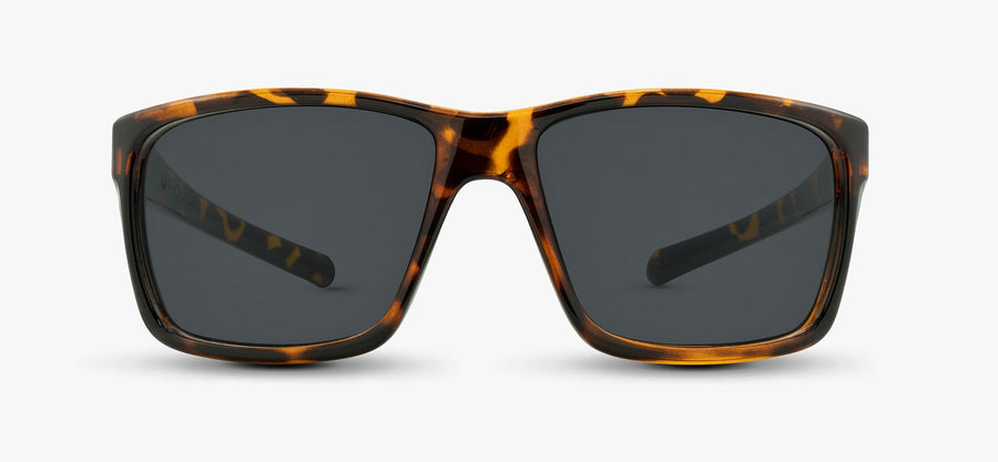 Brown Tortoise Frame - Black Lens