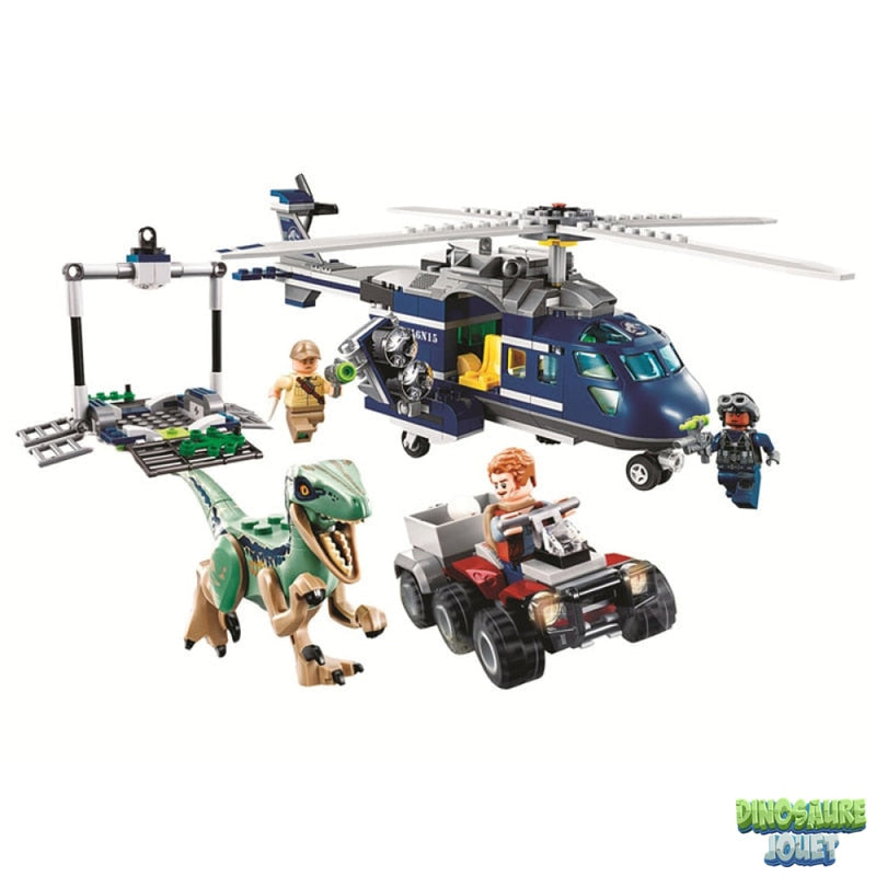 Jurassic World lego helicopter set