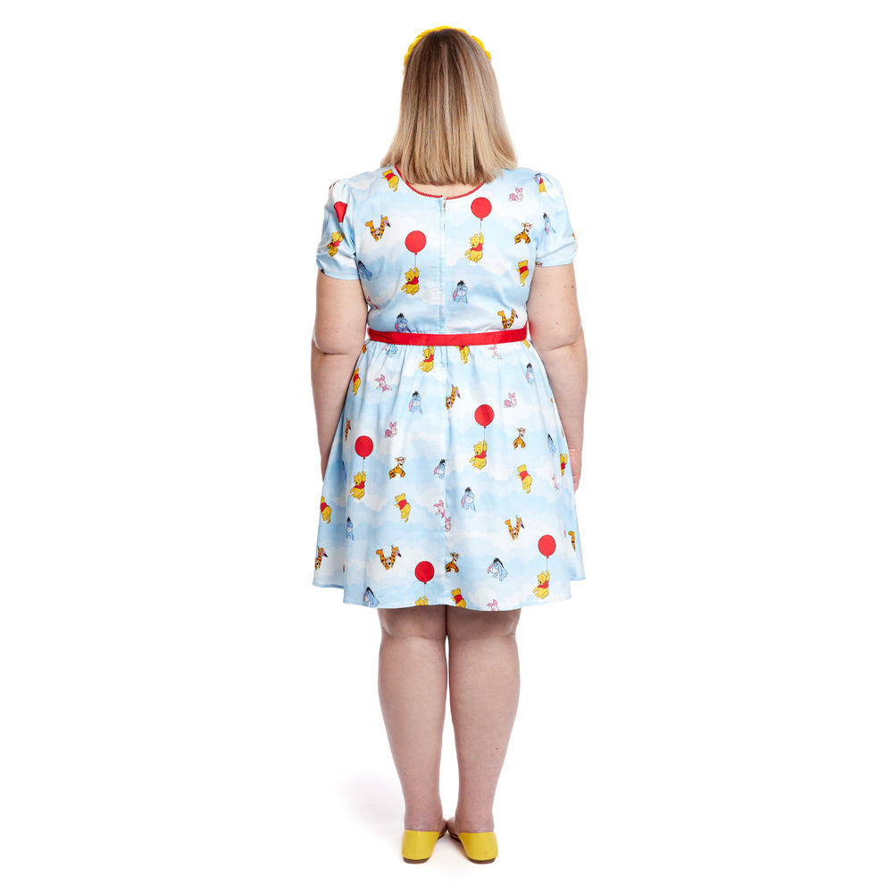 Stitch Shoppe Winnie the Pooh Laci Dress Full Length Back Model View-zoom